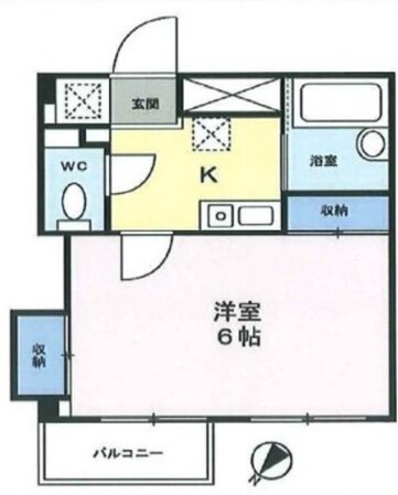 武蔵新田駅 徒歩5分 3階の物件間取画像